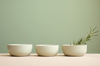 Herb bowls pottery plant vase. AI generated Image by rawpixel.