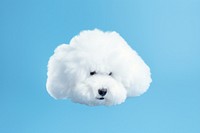 Cloud shaped dog animal mammal blue. AI generated Image by rawpixel.