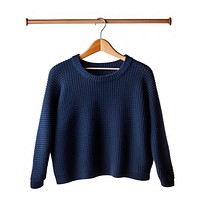 Dark blue color sweater shirt sweatshirt sleeve white background. AI generated Image by rawpixel.