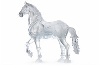 Horse frosted ice drawing animal mammal.