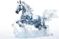 Horse ice stallion animal mammal.