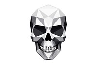 Skull symbol white background accessories.