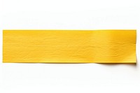 Yellow clothtape adhesive strip backgrounds paper white background. AI generated Image by rawpixel.