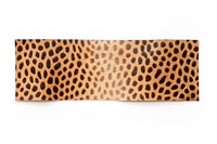 Animal pattern adhesive strip leopard animal white background. AI generated Image by rawpixel.