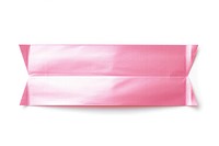 Glossy pink foil adhesive strip paper white background simplicity. AI generated Image by rawpixel.