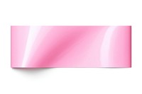 Glossy pink vinyl adhesive strip backgrounds paper white background. AI generated Image by rawpixel.