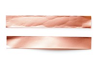 Glossy rose gold foil adhesive strip white background pattern textile. AI generated Image by rawpixel.