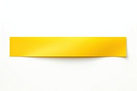 Glossy yellow vinyl adhesive strip paper white background simplicity. AI generated Image by rawpixel.
