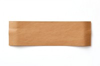 Kraft paper adhesive strip white background simplicity crumpled. AI generated Image by rawpixel.