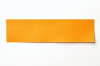 Orange paper adhesive strip white background simplicity rectangle. AI generated Image by rawpixel.