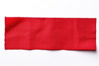 Red cloth textile adhesive strip backgrounds white background accessories. AI generated Image by rawpixel.