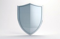 Shield white background protection security.