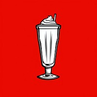 Milkshake icon milkshake drink glass.