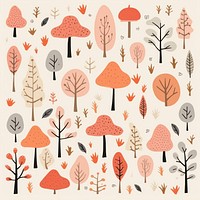 Autumn pattern backgrounds drawing sketch. AI generated Image by rawpixel.