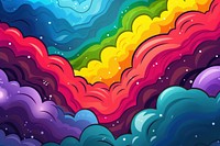 Rainbow backgrounds outdoors pattern.