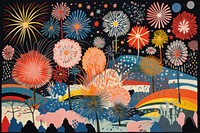 Fireworks painting art backgrounds. AI generated Image by rawpixel.