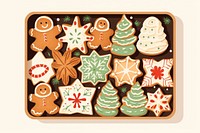 Christmas cookies gingerbread dessert icing.