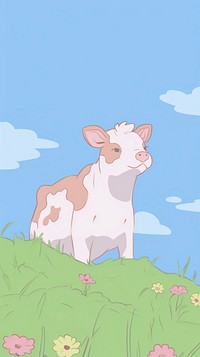  Cow livestock mammal animal. AI generated Image by rawpixel.