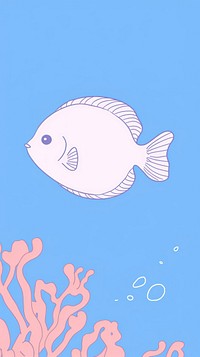  Paracanthurus hepatus aquarium animal fish. AI generated Image by rawpixel.
