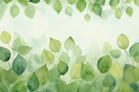 Hand painted leaf watercolor drawing green background backgrounds plant abstract.