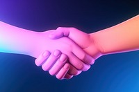 Handshake icon handshake agreement purple.
