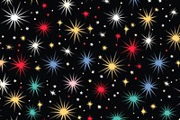 Star and fireworks backgrounds pattern night. AI generated Image by rawpixel.
