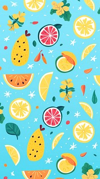  Summer pattern backgrounds fruit. AI generated Image by rawpixel.