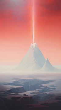  Volcanoe mountain nature sky. AI generated Image by rawpixel.