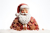 Santa Claus christmas figurine snow. AI generated Image by rawpixel.