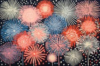 Fireworks pattern illuminated backgrounds. AI generated Image by rawpixel.