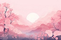  Pink background backgrounds outdoors blossom. AI generated Image by rawpixel.