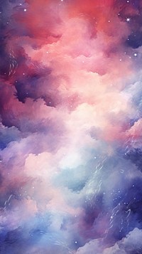 Watercolor galaxy wallpaper astronomy painting nature.