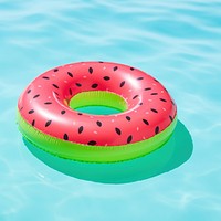 Floating summer inflatable confectionery.
