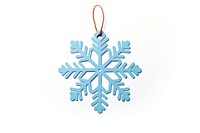 Gift tag snowflake shape plant.