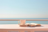 Relax at the beach coffee furniture outdoors. AI generated Image by rawpixel.