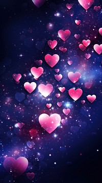 Cute hearts galaxy wallpaper petal illuminated backgrounds.