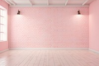  Pink background floor wall architecture. 