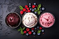 Ice cream dessert berry food.