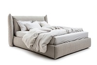 Contemporary bed furniture mattress blanket.