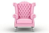 Pastel color armchair furniture white background investment.