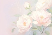  White roses backgrounds blossom flower. AI generated Image by rawpixel.
