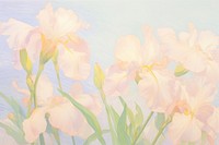  Iris backgrounds painting blossom. AI generated Image by rawpixel.
