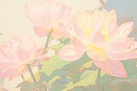  Pink lotus backgrounds blossom pattern. AI generated Image by rawpixel.