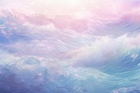  Ocean waves pastel backgrounds outdoors nature. AI generated Image by rawpixel.