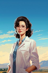 A Chinese female doctor standing confidently with a professional demeanor portrait adult photography. AI generated Image by rawpixel.