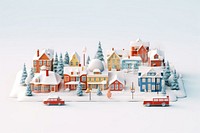 Architecture building white snow. AI generated Image by rawpixel.