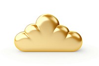 Cloud gold white background accessories.