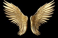 Angel wings gold accessories accessory.