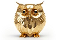 Owl animal bird gold.
