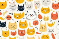 Cat backgrounds pattern animal.